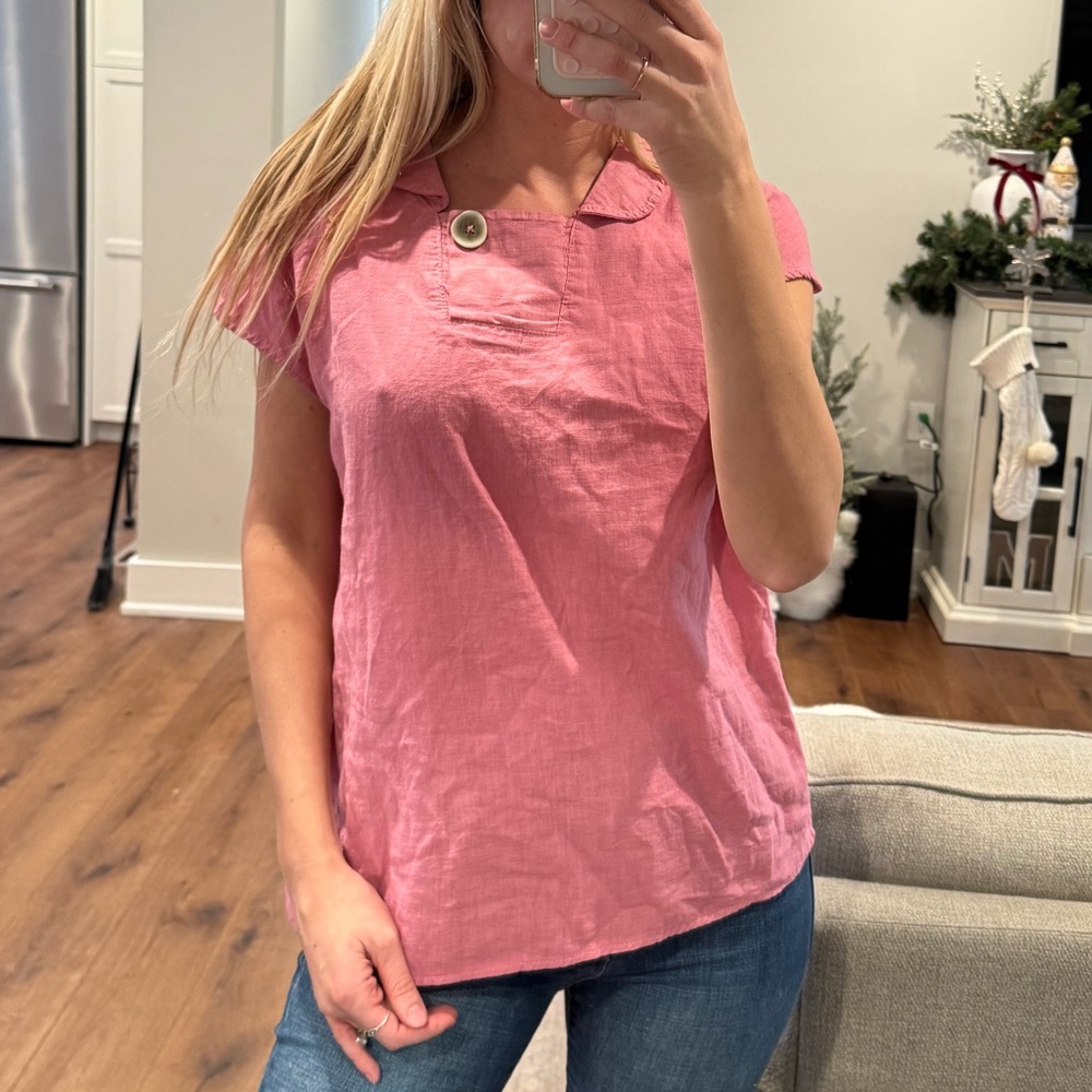 Luca Vanucci Linen Shirt Small